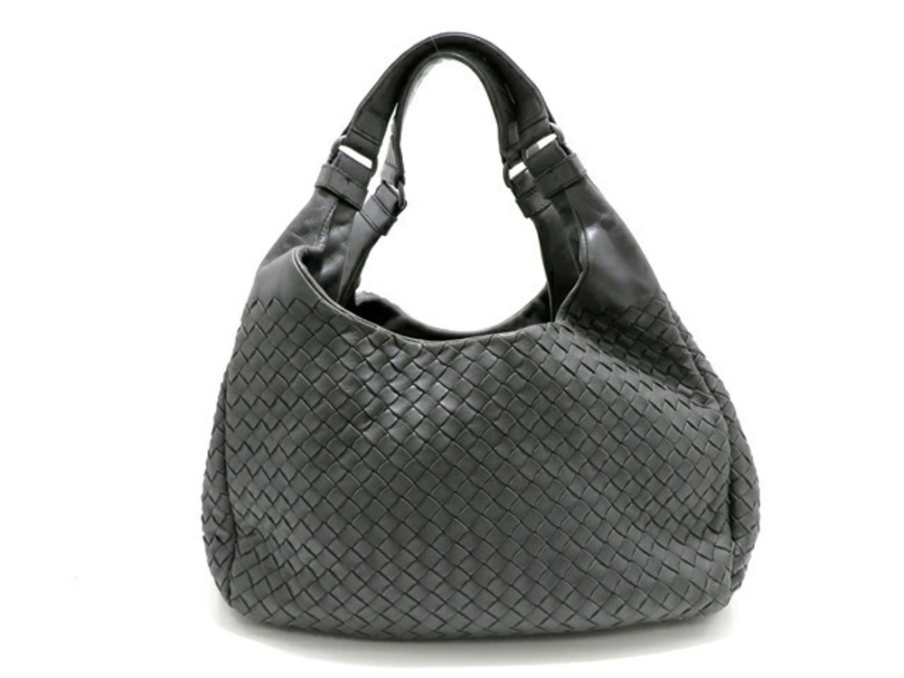 BOTTEGA VENETA handbag Intrecciato gray leather